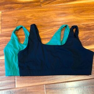 Two Everlane Performance Bras
